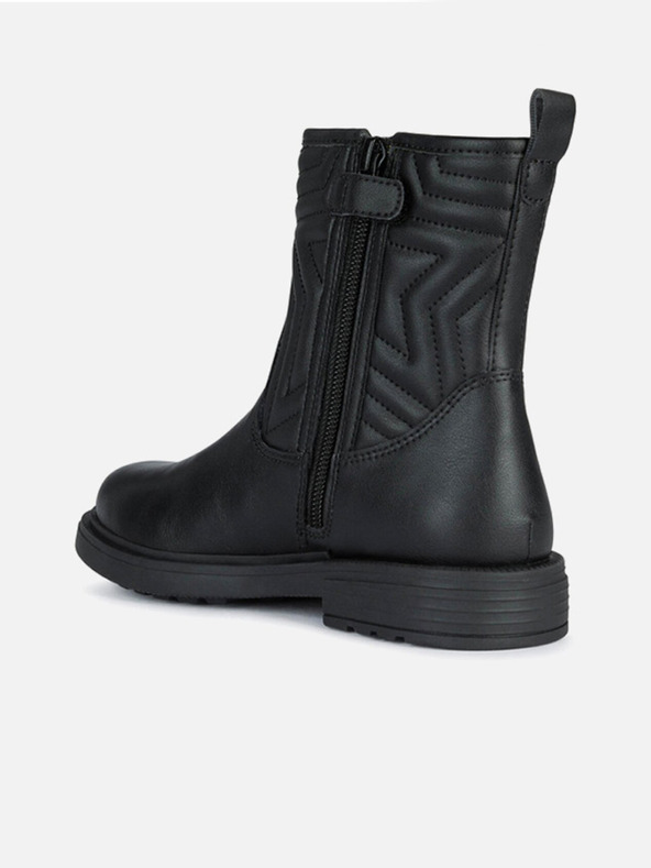 Geox Čierne dievčenské členkové topánky Geox Eclair