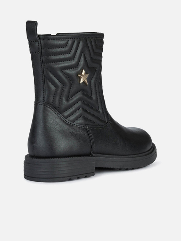 Geox Čierne dievčenské členkové topánky Geox Eclair