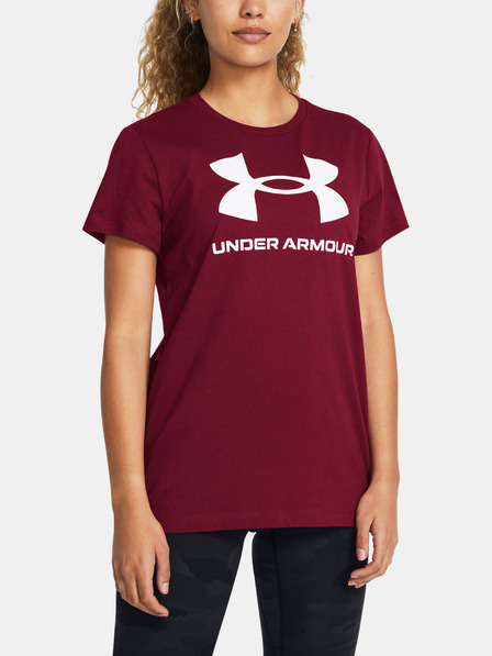 Under Armour Dámske tričko Under Armour UA Rival Logo SS-RED