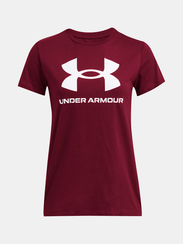Under Armour Dámske tričko Under Armour UA Rival Logo SS-RED