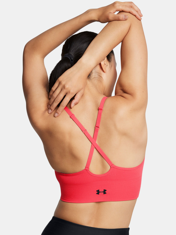 Under Armour Dámska podprsenka Under Armour Vanish Seamless Low Bra-RED