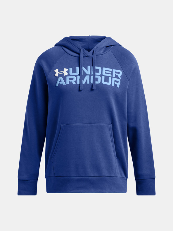 Under Armour Dámska mikina Under Armour Rival Fleece Wordmark Hoodie-BLU
