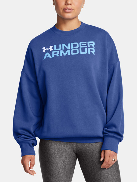 Under Armour Dámska mikina Under Armour Rival Fleece WordmarkOS Crew-BLU