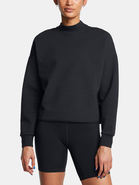 Under Armour Dámska mikina Under Armour Unstoppable Flc Grid Mock LS-BLK