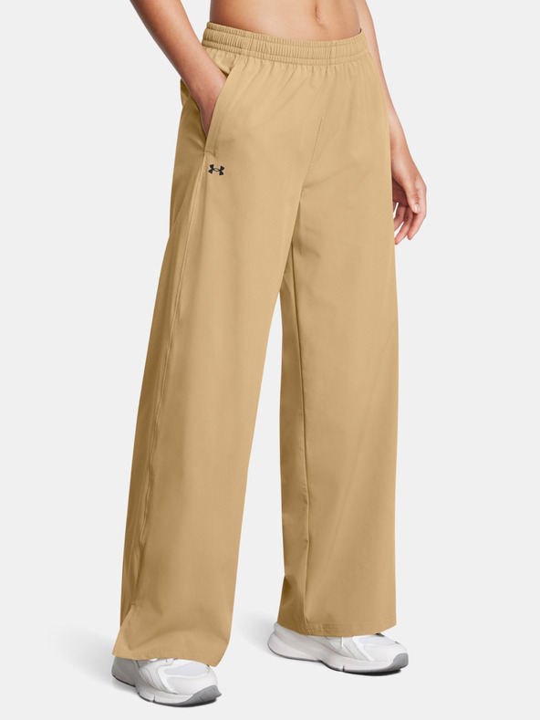 Under Armour Športové nohavice Under Armour UA Rival Wide Leg Pant-BRN