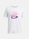 Under Armour Pánske tričko Under Armour Curry Logo Trend Tee-WHT