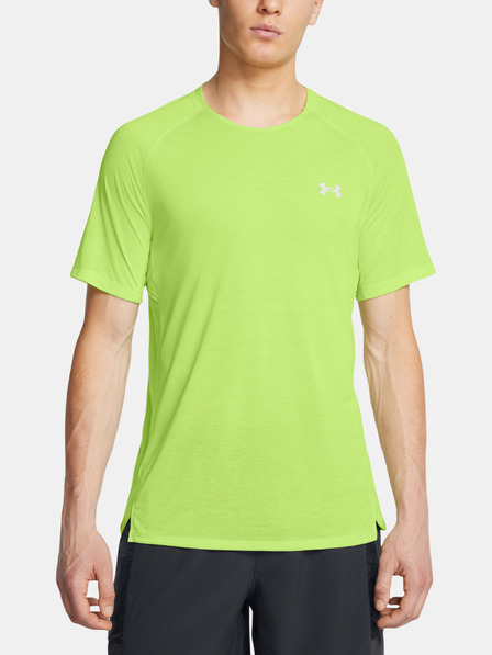 Under Armour Pánske tričko Under Armour UA TRAIL RUN SHORTSLEEVE-GRN