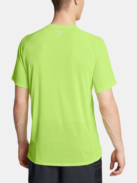 Under Armour Pánske tričko Under Armour UA TRAIL RUN SHORTSLEEVE-GRN
