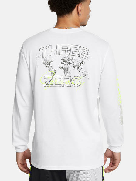 Under Armour Pánske tričko Under Armour Curry HW Verbiage LS Tee-WHT