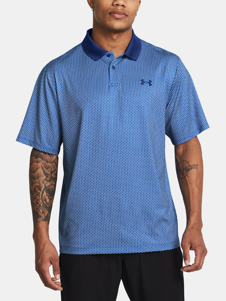 Under Armour Pánske tričko Under Armour UA Matchplay Printed Polo-BLU