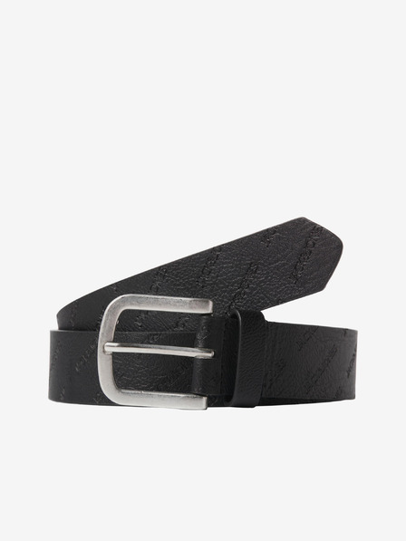 Jack & Jones Čierny pánsky vzorovaný opasok Jack & Jones Charry