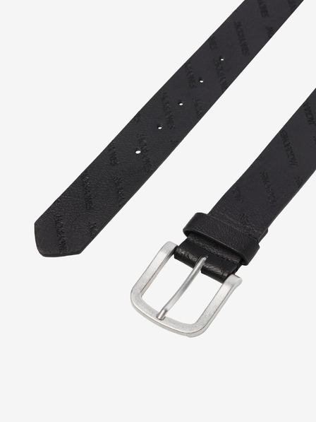 Jack & Jones Čierny pánsky vzorovaný opasok Jack & Jones Charry