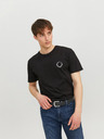 Jack & Jones Čierny pánsky vzorovaný opasok Jack & Jones Charry