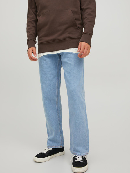 Jack & Jones Svetlomodré pánske džínsy rovného strihu Jack & Jones Eddie
