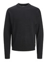 Jack & Jones Čierny pánsky sveter Jack & Jones Jack
