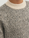 Jack & Jones Jack & Jones Space Pánsky béžový sveter