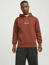 Jack & Jones Hnedá pánska mikina Jack & Jones