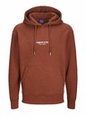 Jack & Jones Hnedá pánska mikina Jack & Jones