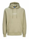 Jack & Jones Béžová Jack & Jones Pánska mikina s kapucňou JORVESTERBRO