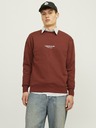 Jack & Jones Hnedá pánska mikina Jack & Jones JORVESTERBRO
