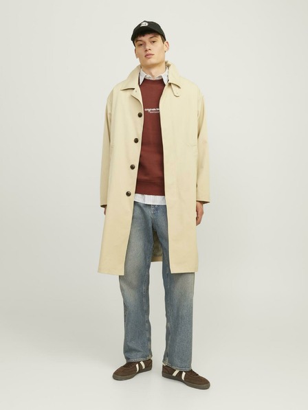 Jack & Jones Hnedá pánska mikina Jack & Jones JORVESTERBRO