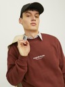 Jack & Jones Hnedá pánska mikina Jack & Jones JORVESTERBRO