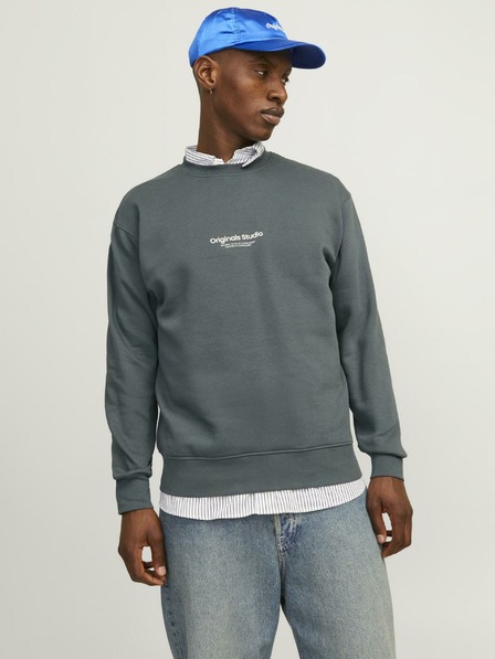 Jack & Jones Šedá pánska mikina Jack & Jones