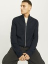 Jack & Jones Tmavomodrý pánsky sveter Jack & Jones Lewis Zip