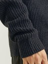 Jack & Jones Tmavomodrý pánsky sveter Jack & Jones Lewis Zip