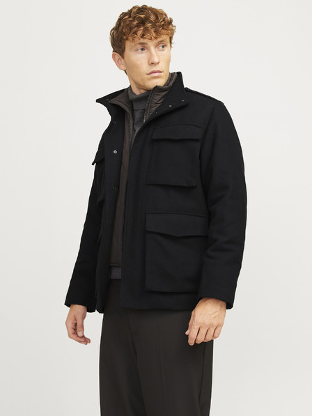 Jack & Jones Čierna pánska bunda Jack & Jones