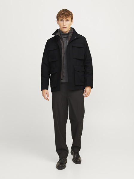 Jack & Jones Čierna pánska bunda Jack & Jones