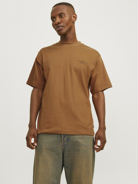 Jack & Jones Hnedá pánska košeľa Jack & Jones