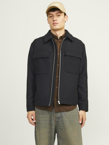 Jack & Jones Čierna pánska bunda Jack & Jones Russel
