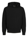 Jack & Jones Čierny pánsky sveter Jack & Jones Aero s kapucňou