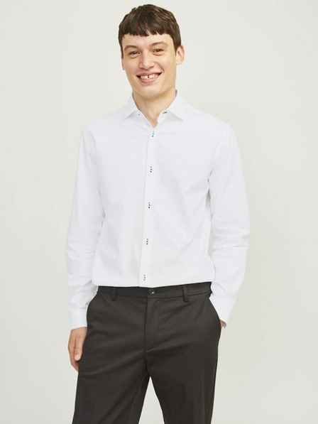 Jack & Jones Biela pánska košeľa Jack & Jones