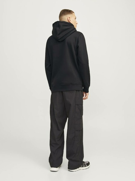 Jack & Jones Čierna pánska outdoorová mikina Jack & Jones