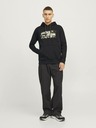 Jack & Jones Čierna pánska outdoorová mikina Jack & Jones