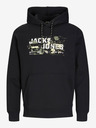 Jack & Jones Čierna pánska outdoorová mikina Jack & Jones