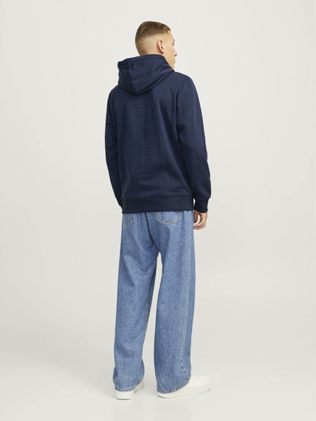 Jack & Jones Tmavomodrá pánska mikina Jack & Jones Outdoor Hoodie
