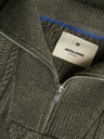 Jack & Jones Khaki Pánsky sveter Jack & Jones Blunorth Zip