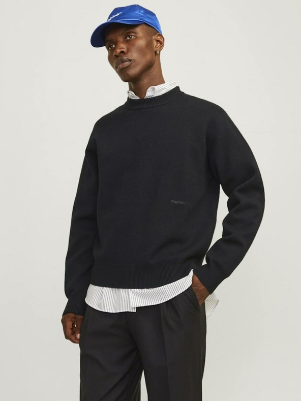 Jack & Jones Black Pánsky sveter Jack & Jones Vester