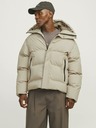 Jack & Jones Jack & Jones Alpha Pánska béžová zimná prešívaná bunda