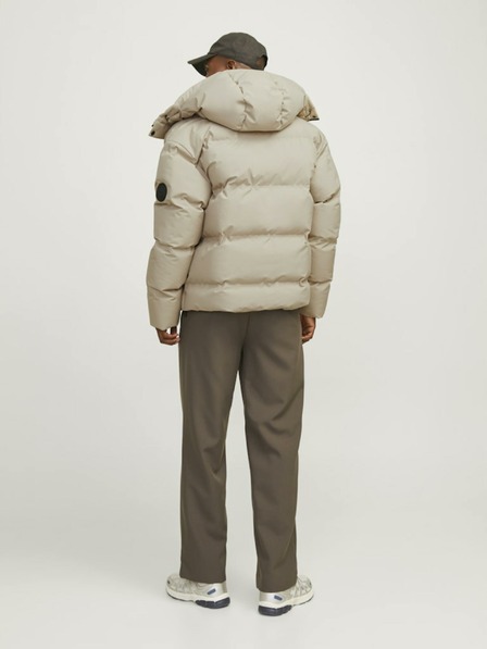 Jack & Jones Jack & Jones Alpha Pánska béžová zimná prešívaná bunda
