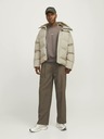 Jack & Jones Jack & Jones Alpha Pánska béžová zimná prešívaná bunda