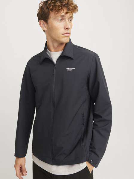 Jack & Jones Čierna pánska ľahká bunda Jack & Jones Aero