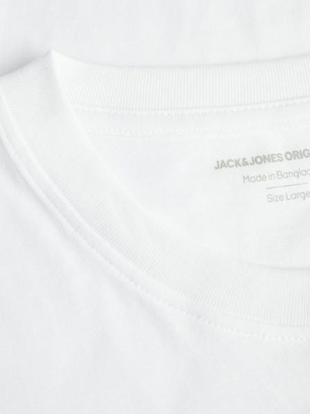 Jack & Jones Biele pánske tričko Jack & Jones Seven