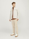 Jack & Jones Jack & Jones Raymond pánska béžová ľahká košeľová bunda