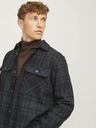 Jack & Jones Čiernošedá pánska ľahká košeľová bunda Jack & Jones Raymond