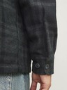 Jack & Jones Čiernošedá pánska ľahká košeľová bunda Jack & Jones Raymond