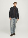 Jack & Jones Čiernošedá pánska ľahká košeľová bunda Jack & Jones Raymond